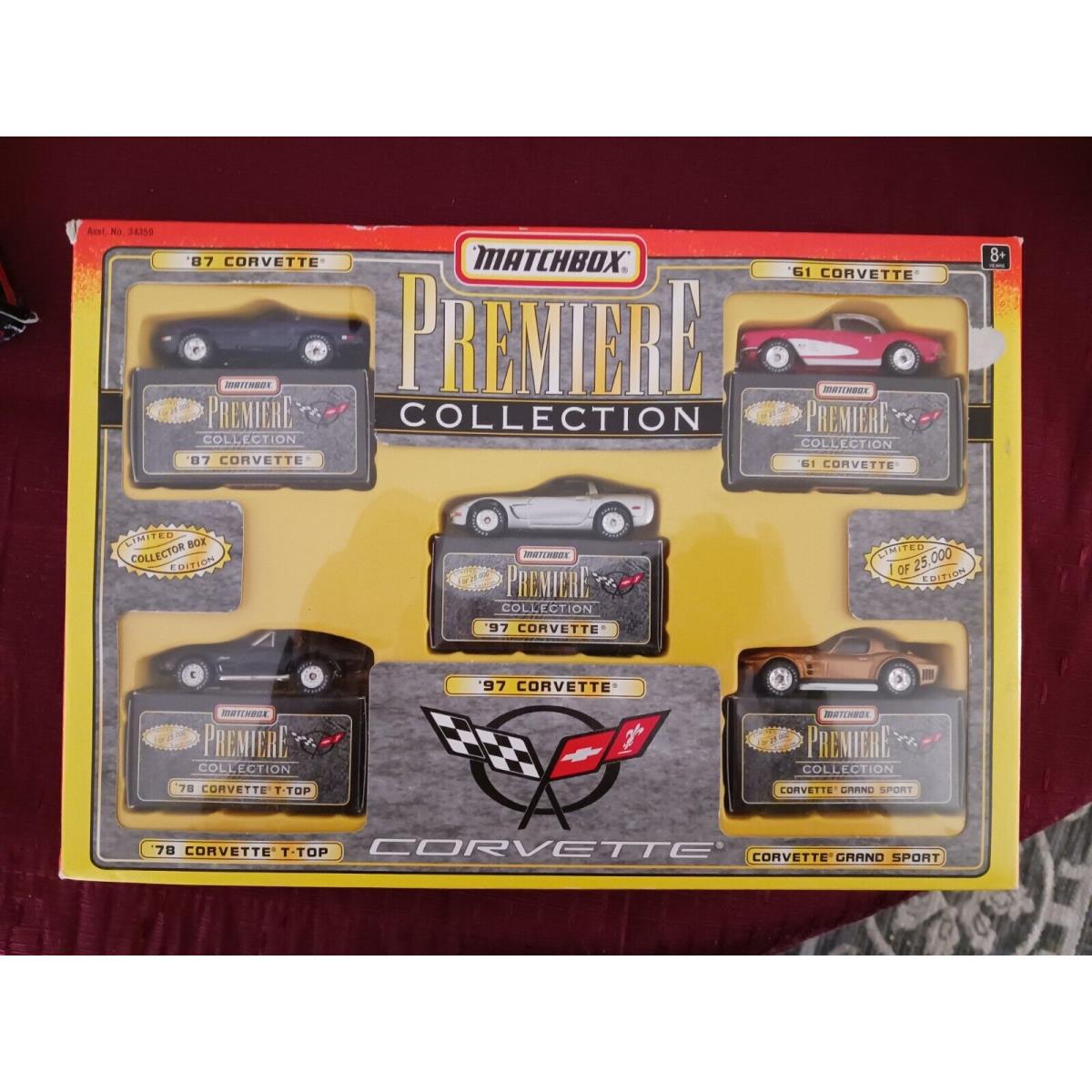 Reduced Matchbox Premiere Collection Corvette Set Ltd ED Hot Wheels 2Pc Set