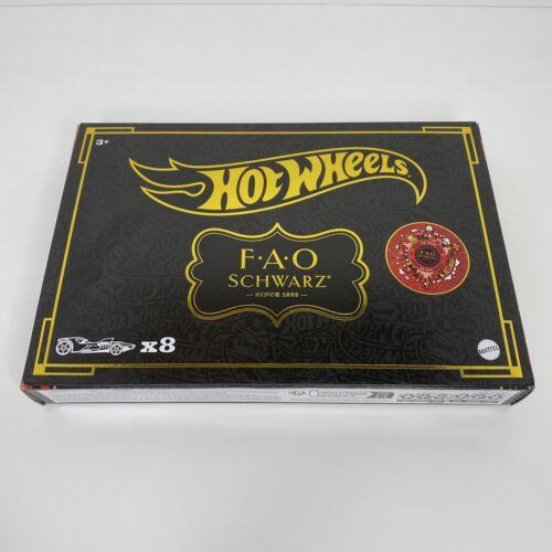 Hot Wheels Fao Schwarz 160th Anniversary Gold Vehicles 8pk Limited Edition