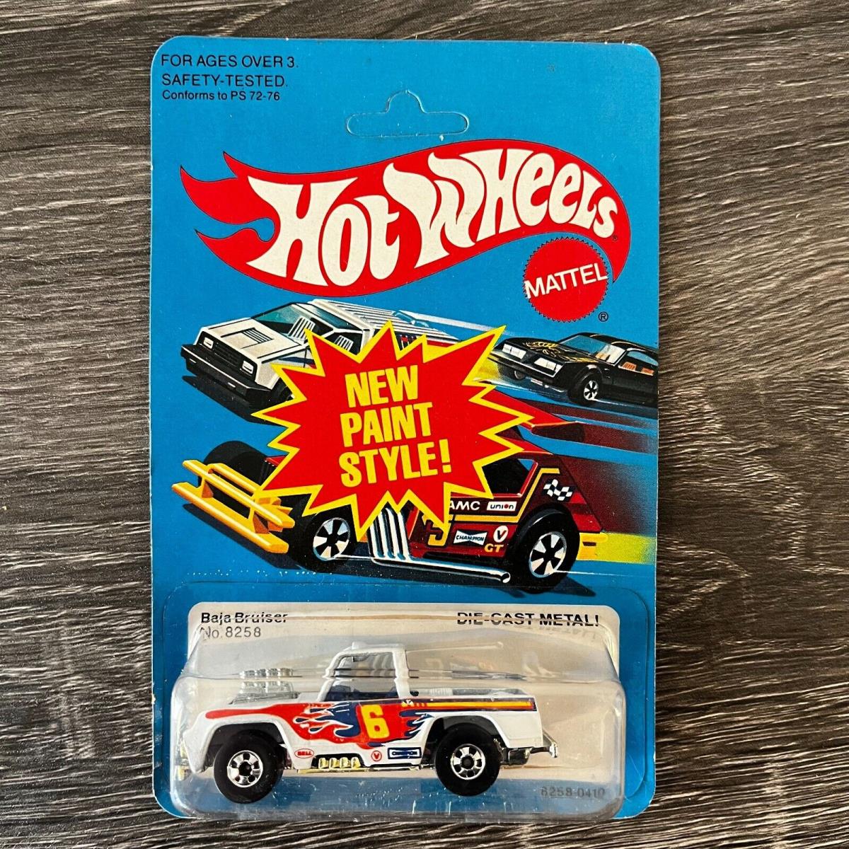 Vintage 1981 Hot Wheels Baja Bruiser Mint On-card Unpunched Car 8258 Hong Kong