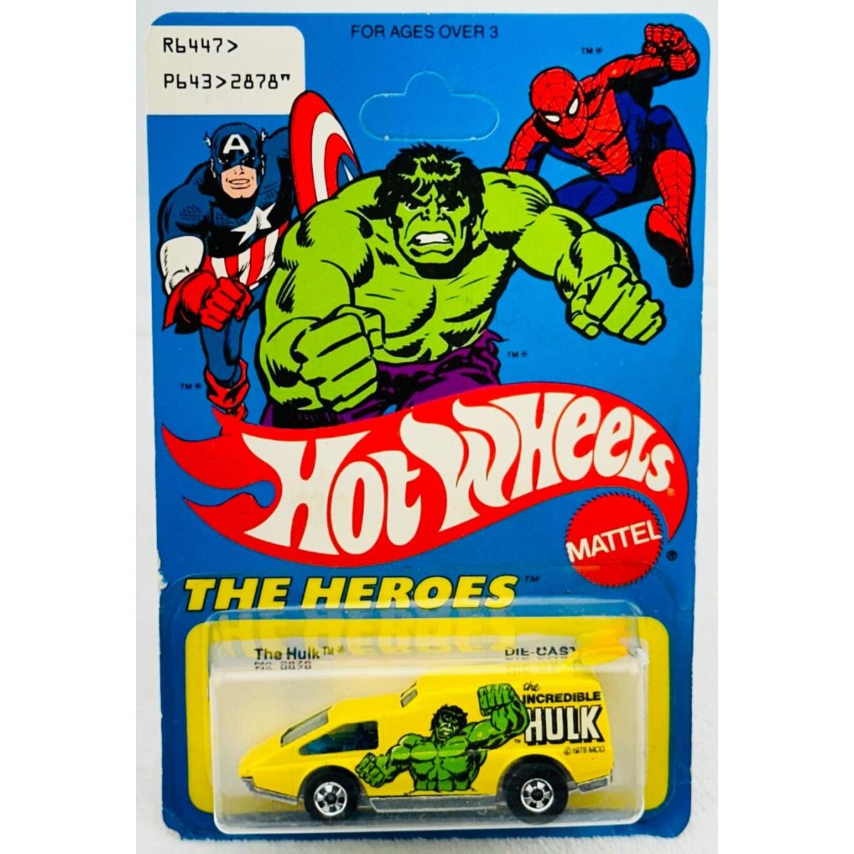 Hot Wheels Blackwall Heroes The Hulk Blue Card 2878 in Blisterpack