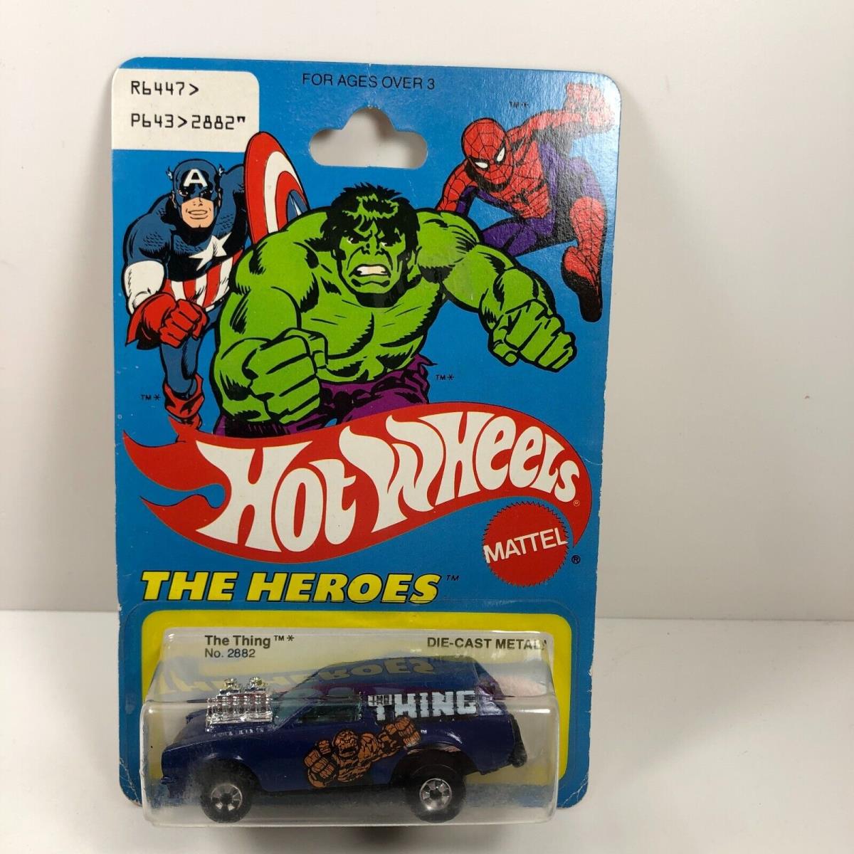 Hot Wheels Blackwall Heroes The Thing Blue 2882 Blue Blister ON Card