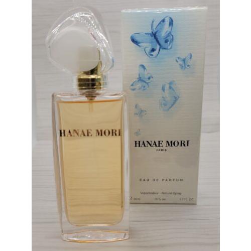 Hanae Mori Blue Butterfly 1.7 oz / 50 ml Eau de Parfum Women Spray in Seal Box