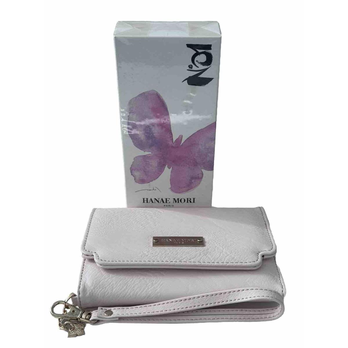 Hanae Mori No.1 Women 3 4oz Edt Spray+butterfly Small Clutch Bag Free