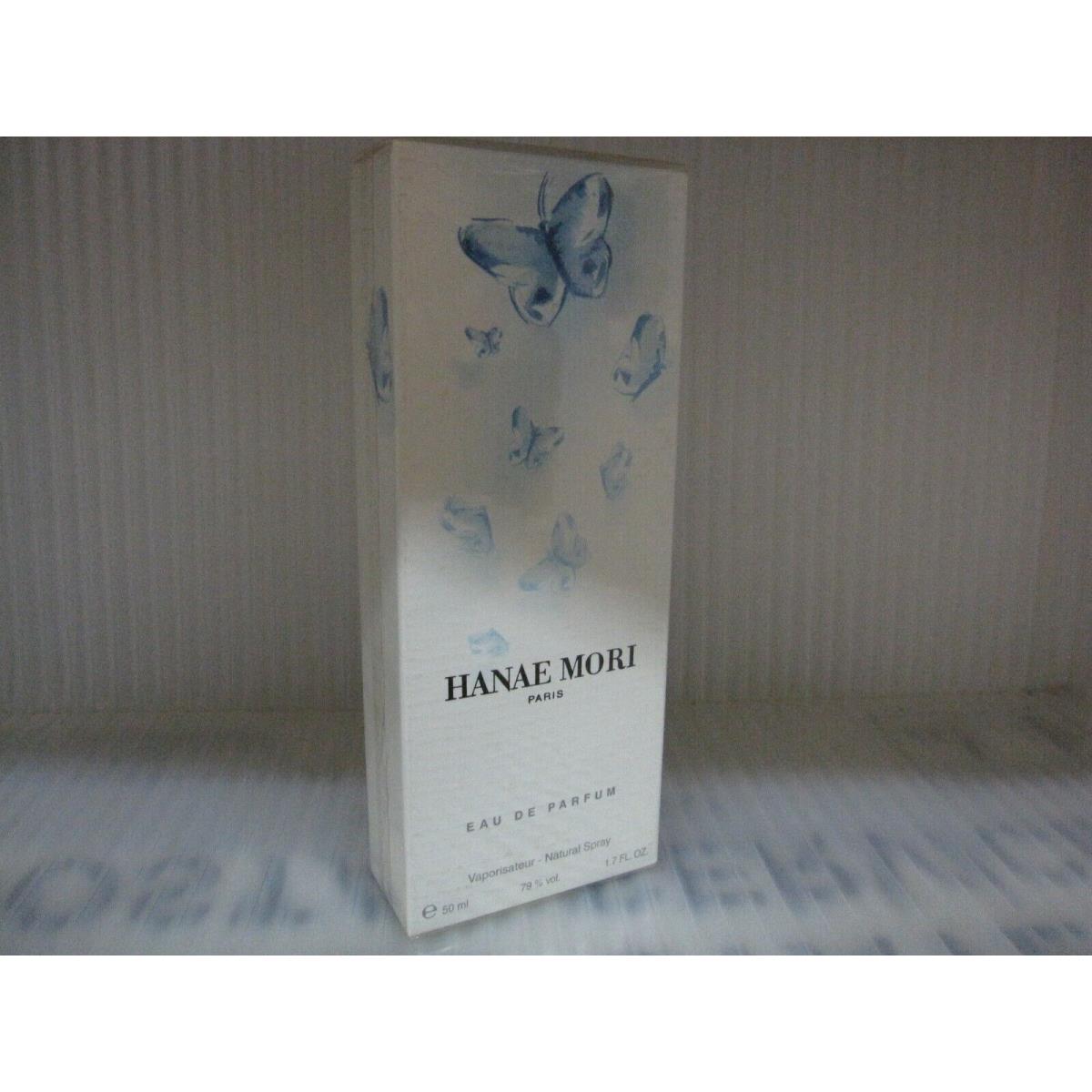 Hanae Mori Blue Butterfly 1.7 FL oz / 50 ML Eau De Toilette Spray Box