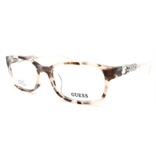 Guess GU2558-F 055 Women`s Eyeglasses Frames Asian Fit 54-17-135 Colored Havana