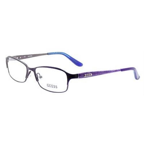 Guess GU2424 Pur Women`s Eyeglasses Frames 51-15-135 Purple + Case