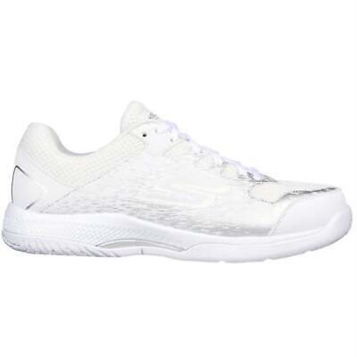 Skechers Women`s 172070 Viper Court White Pickleball Shoes - White