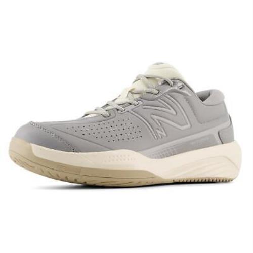 New Balance Men`s 696v5 D Width Tennis Shoes Gray and White - Grey