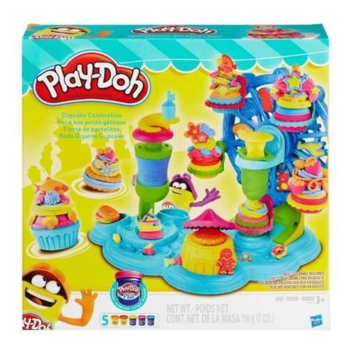 Play-doh Cupcake Celebration Set. Kids Pretend Food