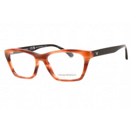 Emporio Armani EA3186-5903-53 Eyeglasses Size 53mm 17mm 140mm Brown Women
