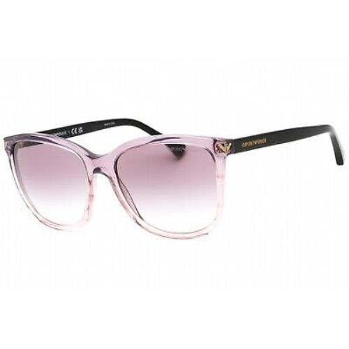 Emporio Armani EA4060 59668H Sunglasses Transparent Gradient Purple Frame Violet