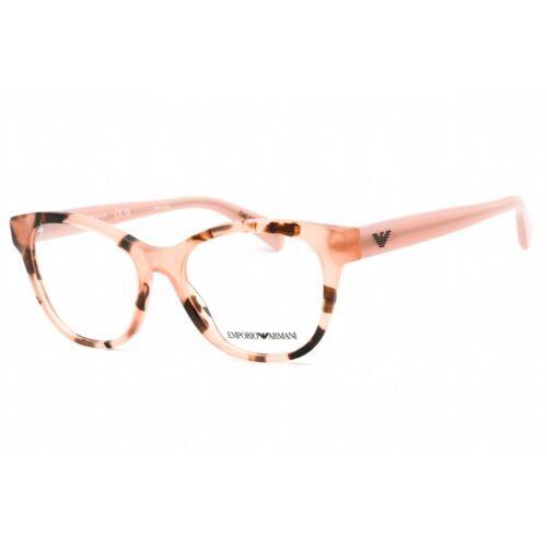 Emporio Armani Women`s Eyeglasses Shiny Pink Havana Cat Eye Frame 0EA3162 5766