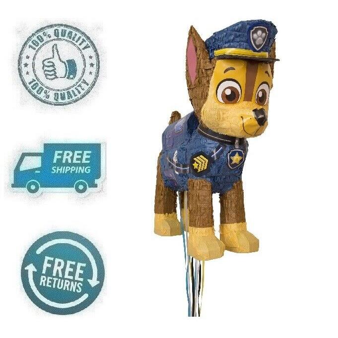 Multicolor Paw Patrol Chase Dog Pinata Party Decor Birthday Empty Container