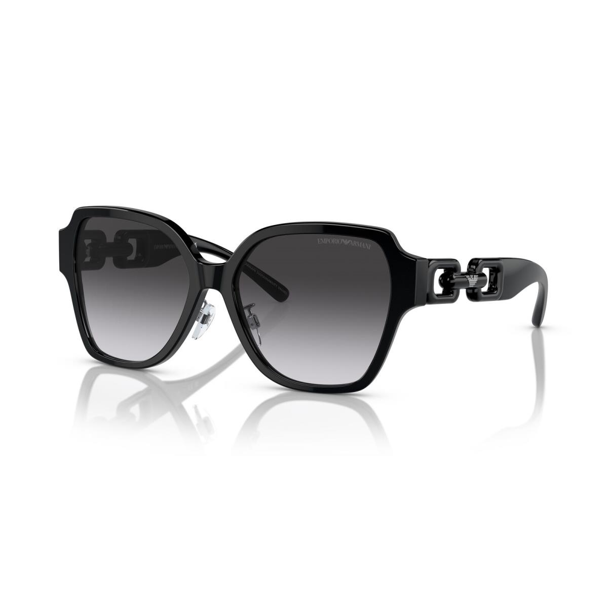 Emporio Armani 0EA4202F 50178G Shiny Black Square Sunglasses