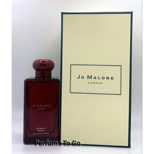 JO Malone London Scarlet Poppy 3.4 oz 100ml Cologne Intense in Gift Box