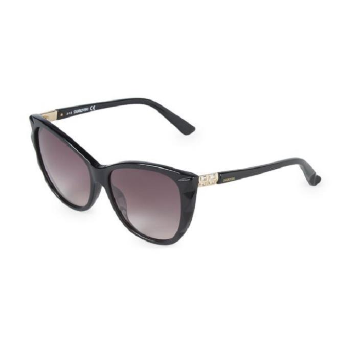 Swarovski sunglasses  - Black , Black Frame, smoke mirror Lens