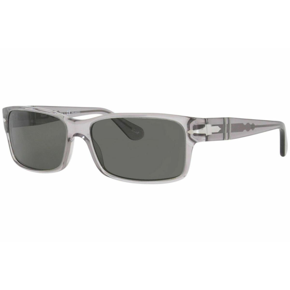 Persol PO2803S 309/58 58 Sunglasses Men`s Transparent Grey/green Polarized Lens