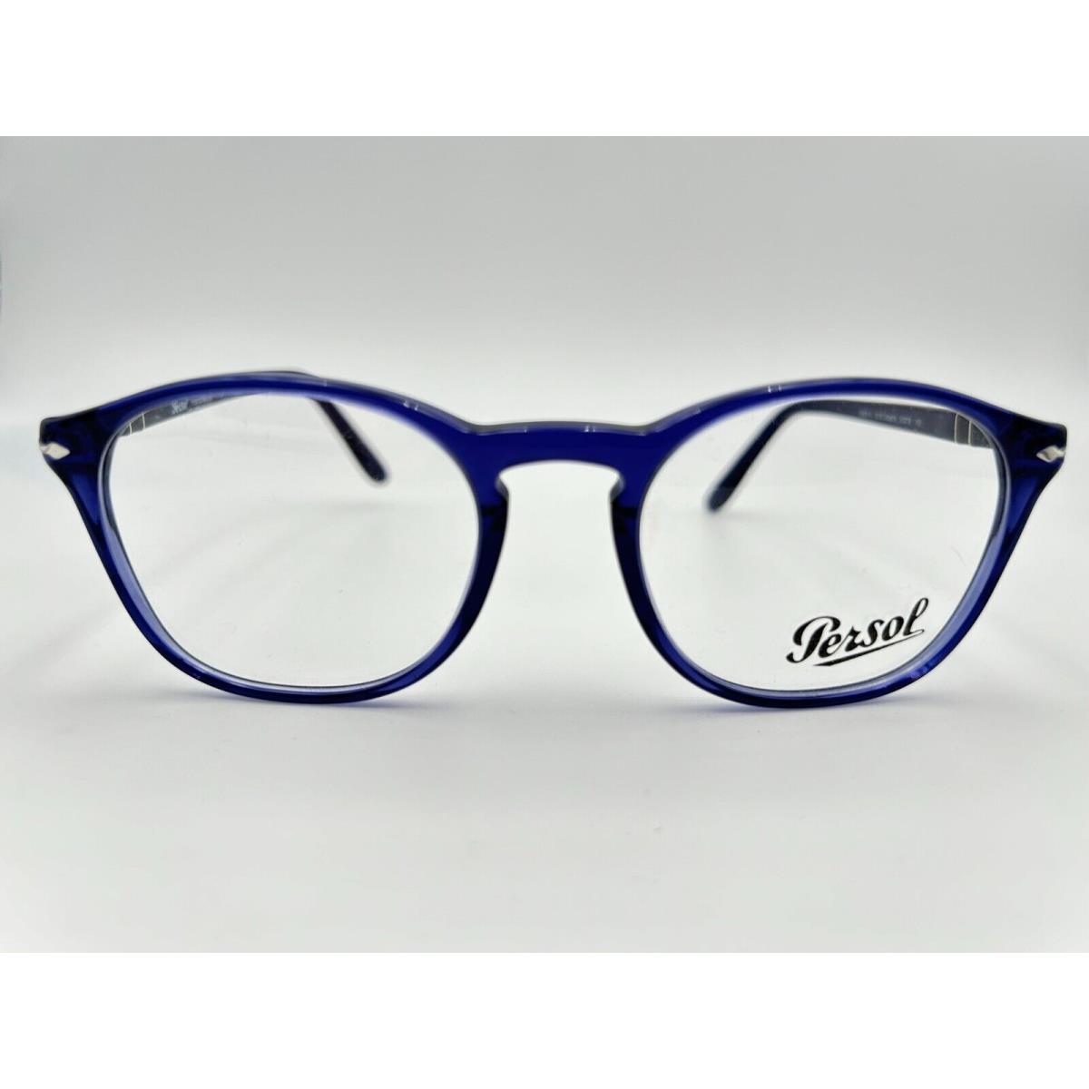 Persol Eyeglasses 3007 V 1015 Cobalto Blue Silver 50-19-145