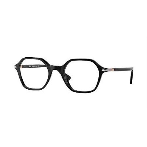 Persol PO3254V 95 Square Black Demo Lens 49 mm Unisex Eyeglasses