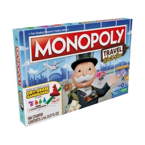Monopoly: Travel World Tour Edition Board Game 2-4 Players
