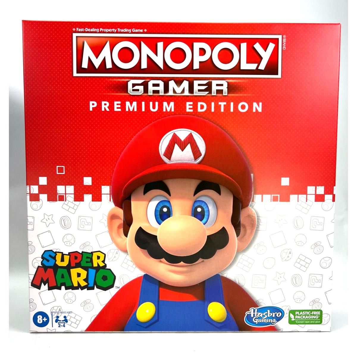 Super Mario Bros Monopoly Gamer Premium Edition Board Game Hasbro Feat Bowser