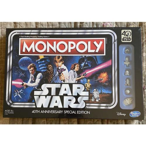 Star Wars Monopoly 40th Anniversary Special Edition Board Game Hasbro