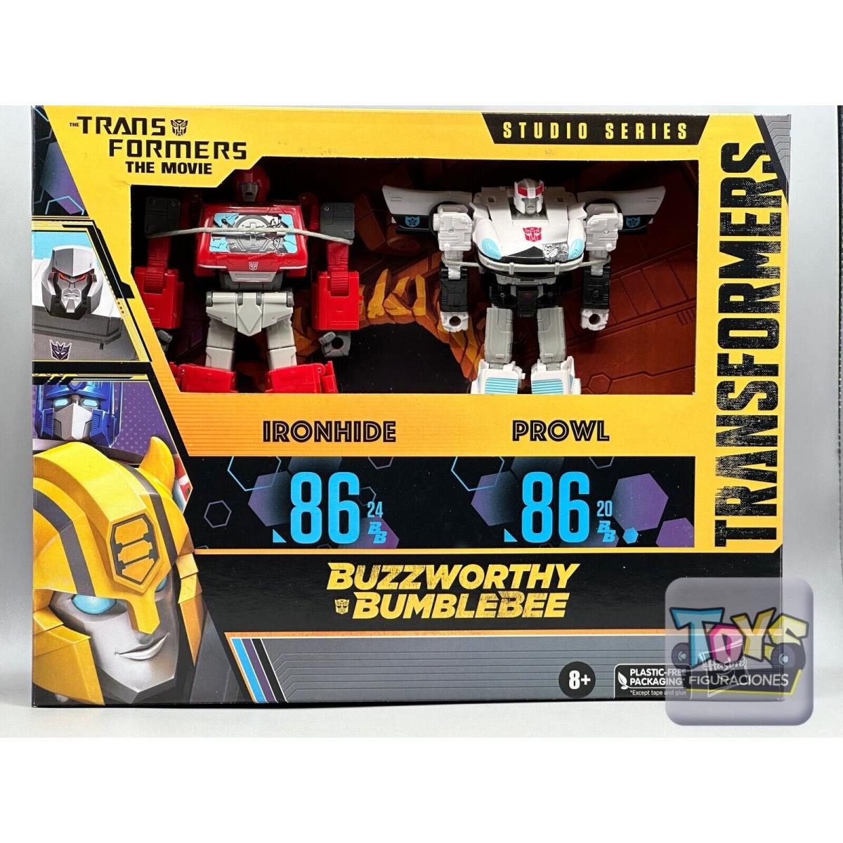 Transformers Buzzworthy Bumblebee Ironhide 86-24 and Prowl 86 -20 2 Pack