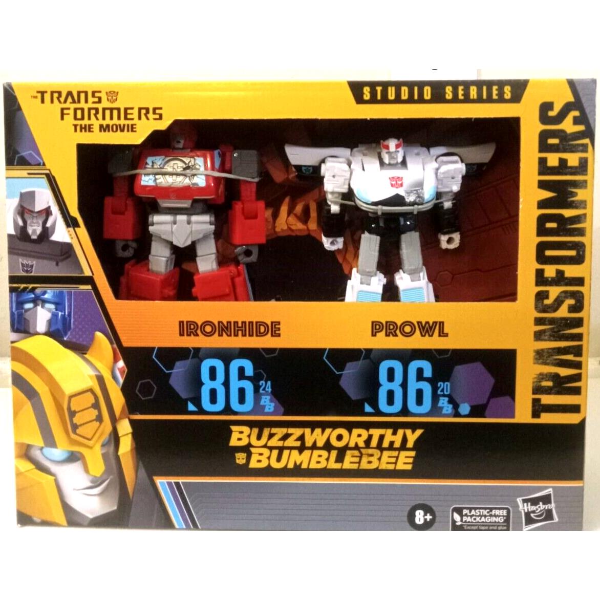 Transformers Buzzworthy Bumblebee Studio Series 86 Ironhide and Prowl Misb