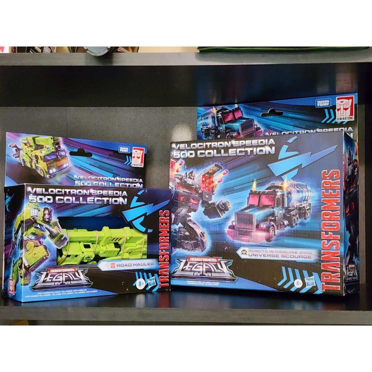 Transformers Legacy Velocitron Speedia 500 Collection: Scourge and Long Haul