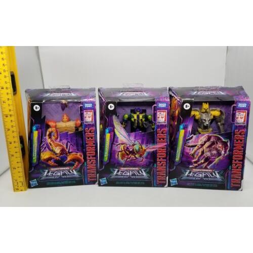 Nightprowler Predacon Buzzsaw Sandstorm Transformers Legacy Exclusive Figures