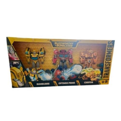 Bumblebee + Cheetor + Optimus Prime Transformers Buzzworthy Cyberverse 2022