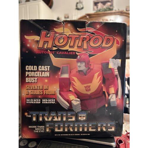 Transformers Hard Hero Hotrod Cold Cast Porcelain Figure