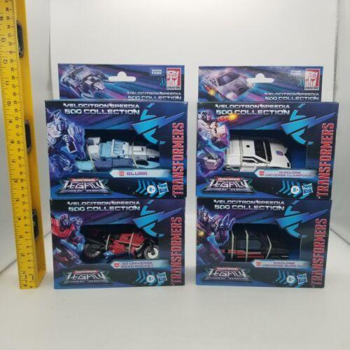 Clampdown Road Rocket Burn Out Blurr Transformers Hasbro Velocitron Speedia Set