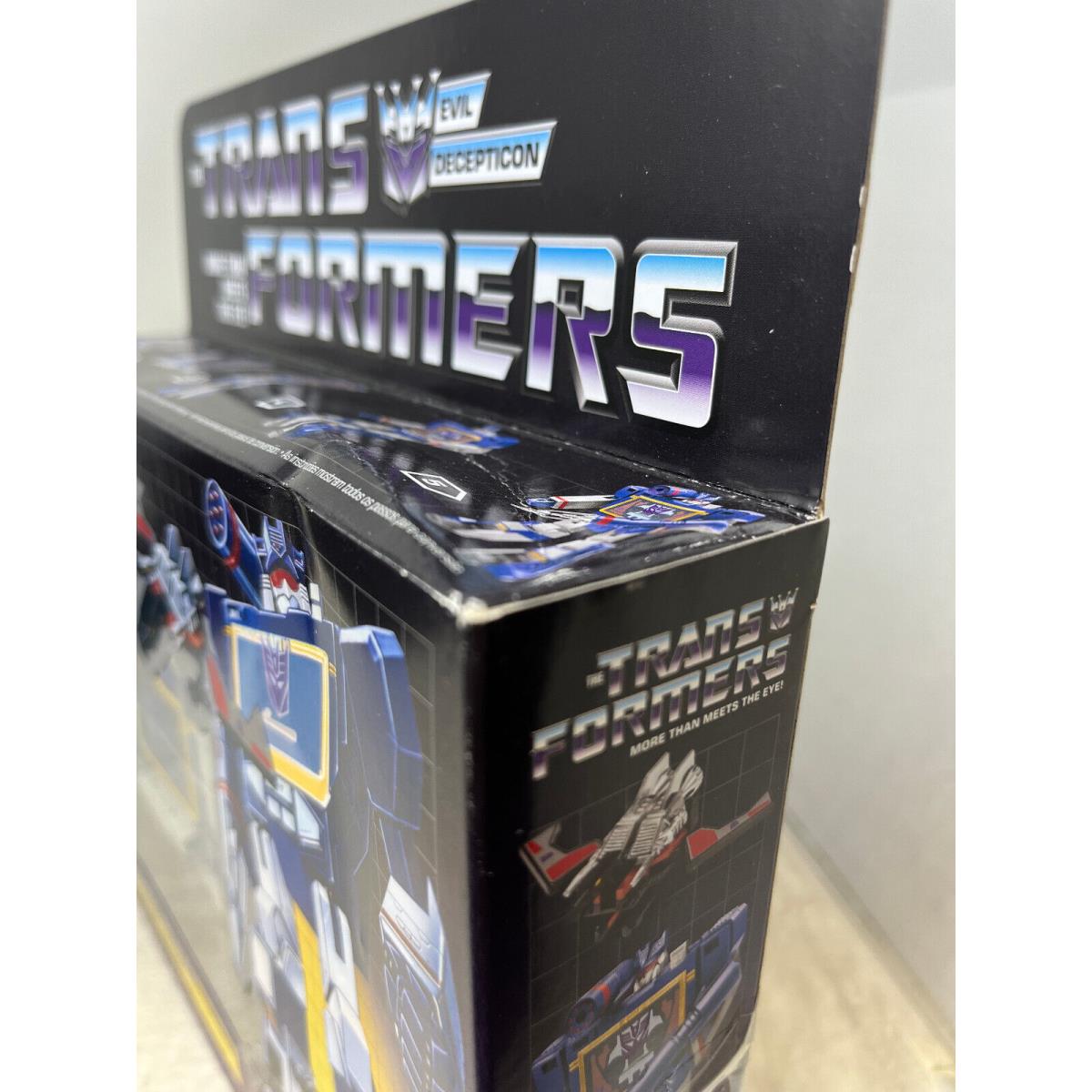 Hasbro Transformers Retro 40th Anniversary Soundwave Laserbeak Ravage Box Damage