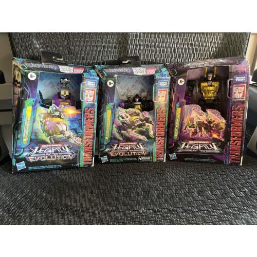 Transformers Legacy Insecticons Bombshell Kickback Shrapnel Complete Set