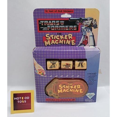 1985 Transformers Sticker Machine Vintage Diamond Toy Makers Rare G1 Hasbro