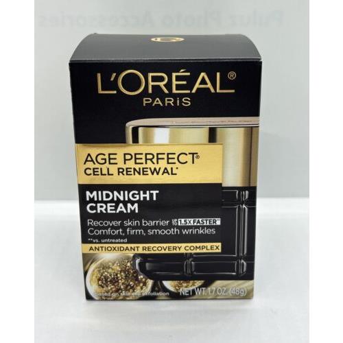 L`oreal Paris Age Perfect Cell Real Midnight Cream Full Size 1.7oz