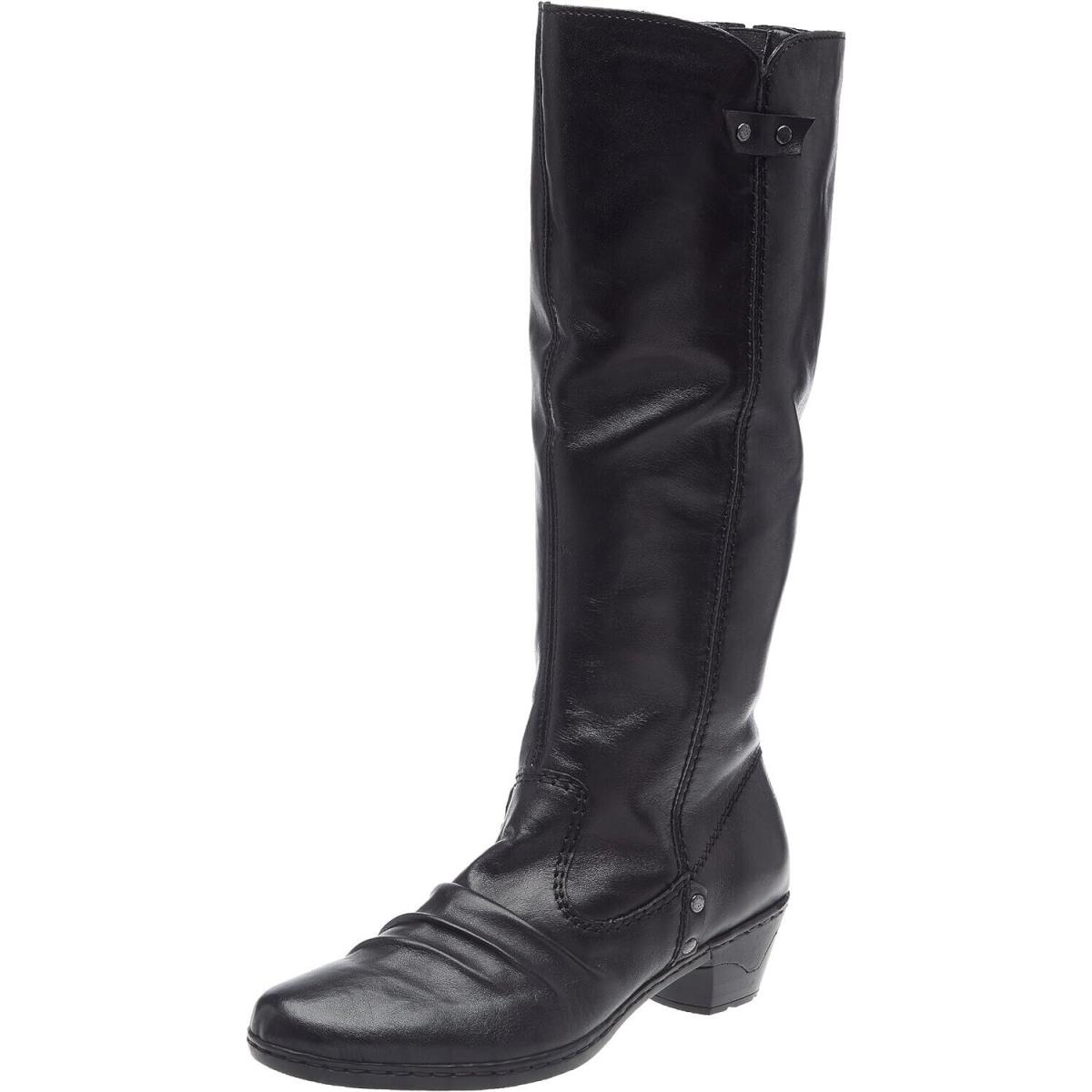 Rieker 76953 Black Women`s Tall Boots EU37 US 6