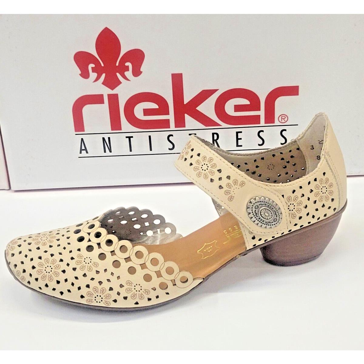 Rieker Womens Mirjam 53 Beige Crema 41