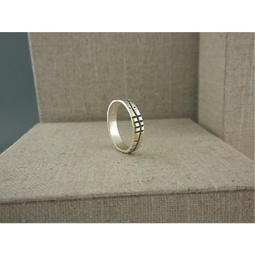 Hamilton Sterling Silver Irish Ogham Ring Soulmate Soul Mate Made in Ireland Size 11