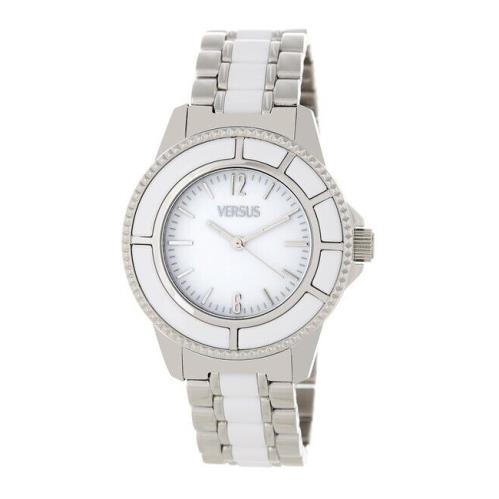 Versus Versace AL13SBQ801A991 Tokyo Silver White Stainless Steel Watch - Dial: White, Band: Silver