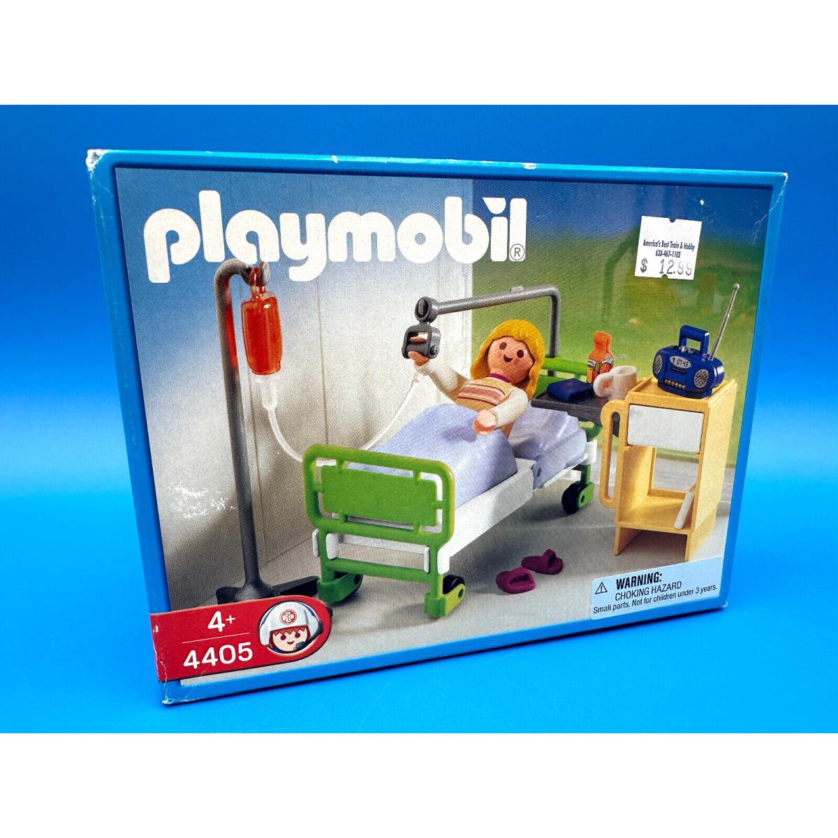 Playmobil 4405 Hospital Bed Room Set Female Patient IV 2005
