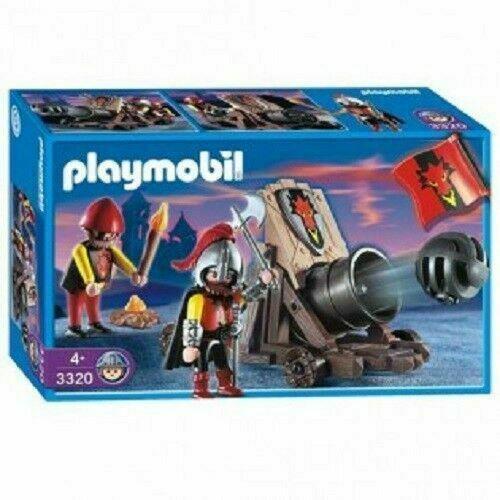 Playmobil 3320 Dragon Attack Cannon with Knights and Weapons