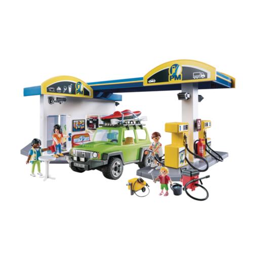 Playmobil 70201 City Life Petrol Station with Car and Shop - Interactive Playset