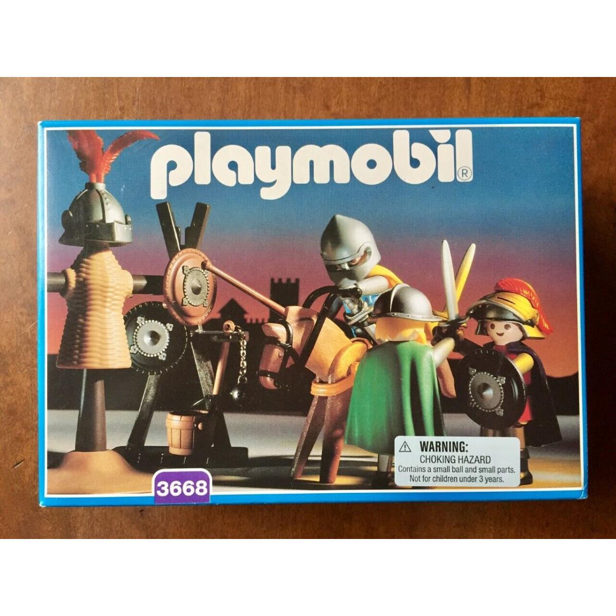 Playmobil 3668 Knights Training /jousting Field Mint in Box 1993