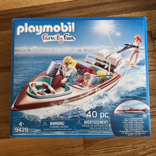 Retired Playmobil Family Fun Speedboat with Underwater Motor 9428 U.s. Seller