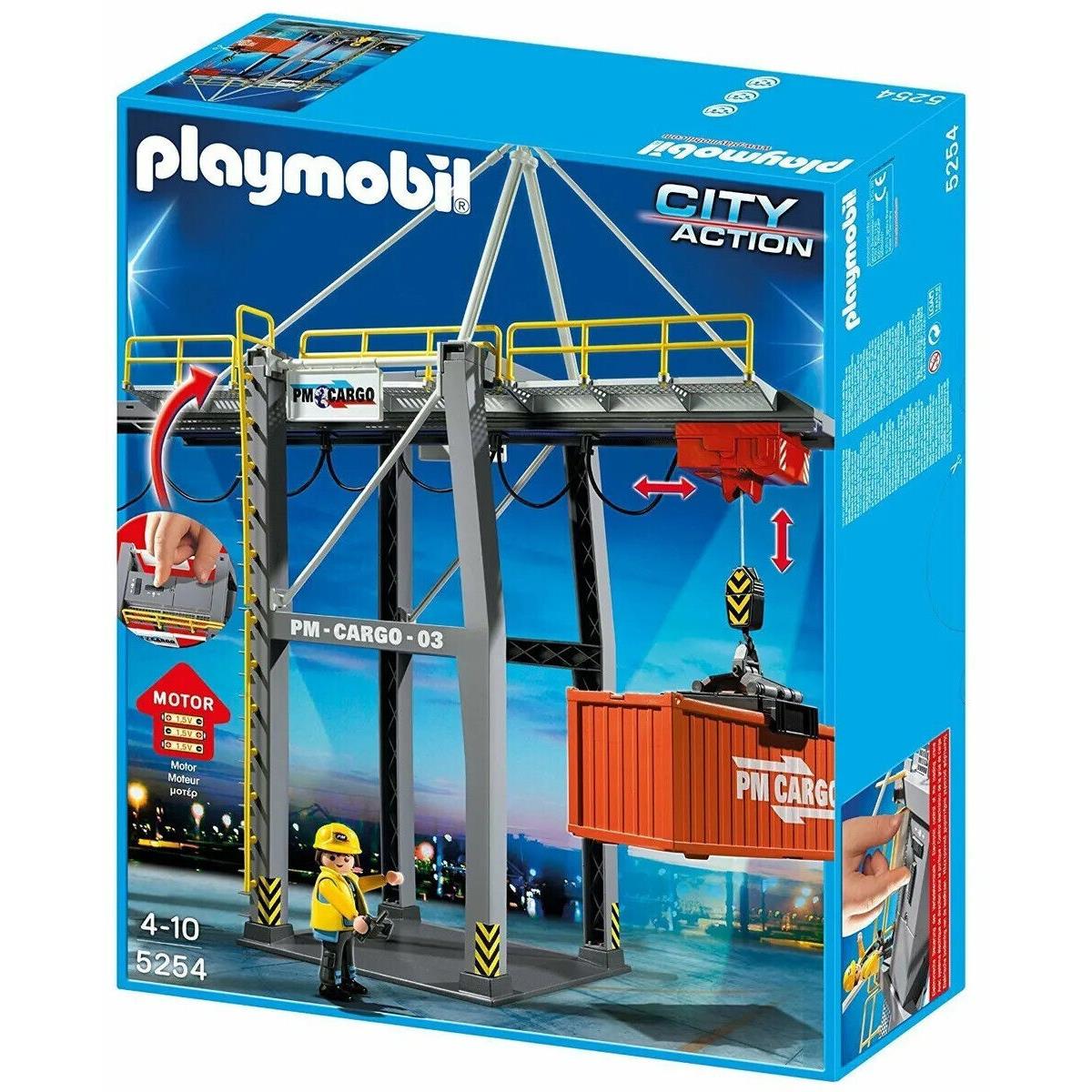 Playmobil 5254 Crane with Container Gantry Loading Terminal Electric