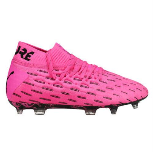Puma Future 6.1 Netfit Firm Groundag Soccer Cleats Youth Girls Pink Sneakers Ath