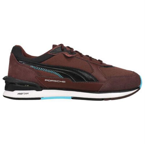 Puma Porsche Legacy Low Racer Lace Up Mens Brown Sneakers Casual Shoes 306880-0