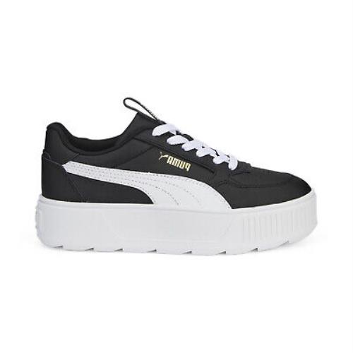 Puma Karmen Rebelle 38721204 Womens Black Leather Lifestyle Sneakers Shoes